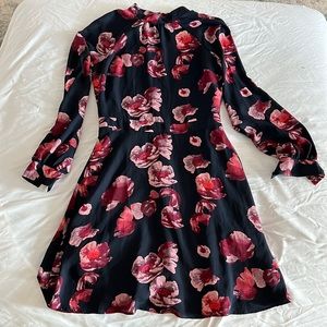 Banana Republic High Neck Long Sleeve Dress